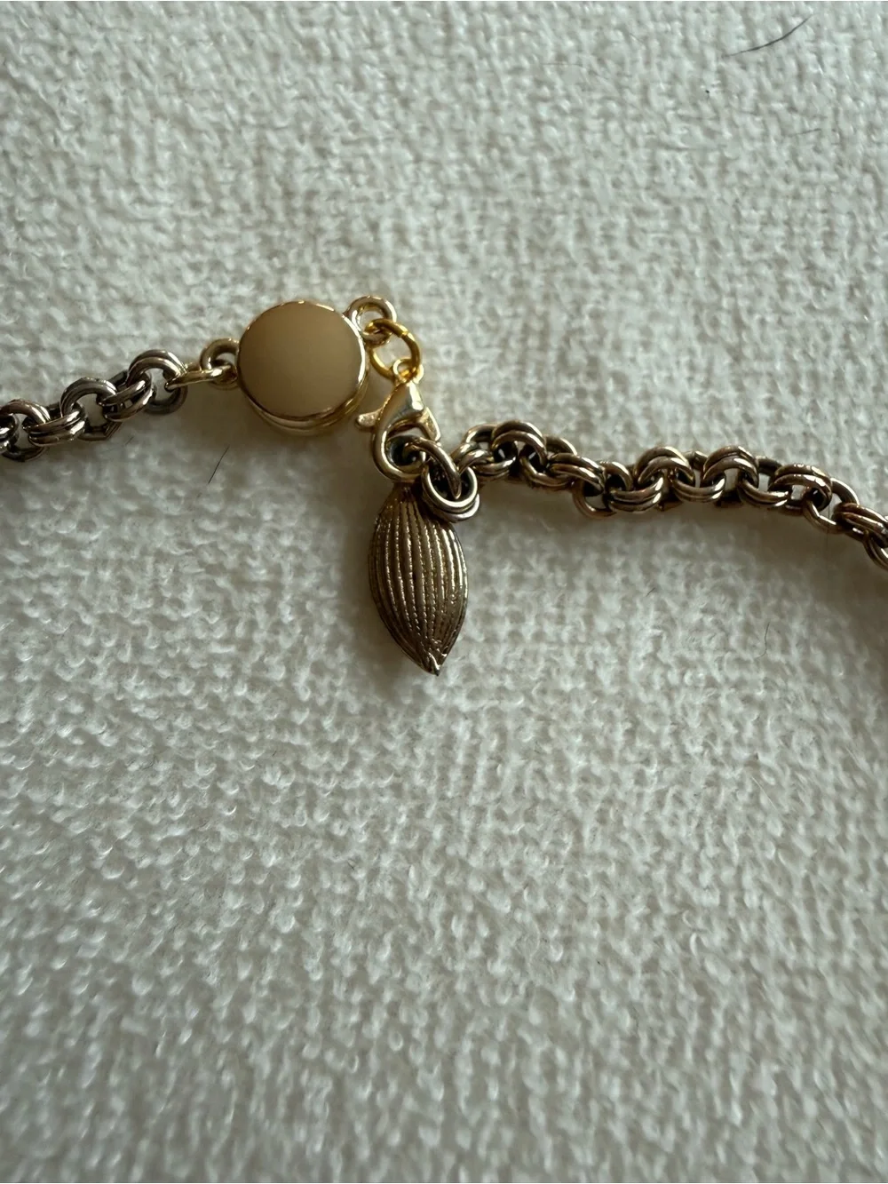 Gold-Tone White Floral Statement Necklace